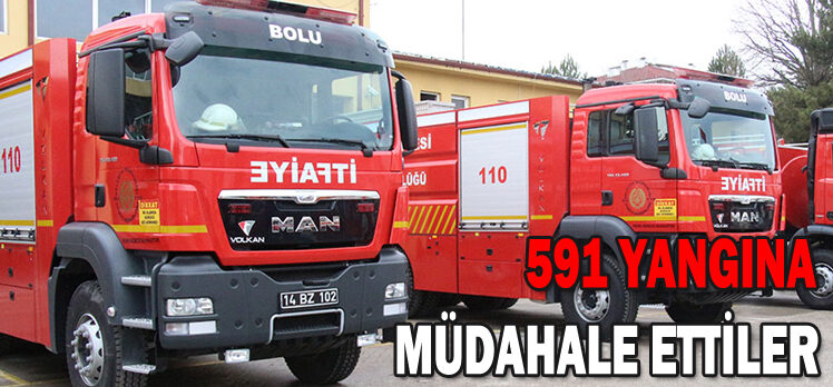 591 YANGINA MÜDAHALE ETTİLER