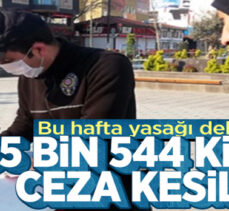 Kısıtlamalara uymayan 35 bin 544 kişi hakkında işlem yapıldı