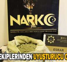 NARKOTİK EKİPLERİNDEN UYUŞTURUCU OPERASYONU