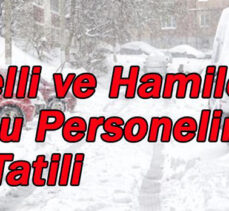 Bolu’da Hamile ve Engelli Kamu Personeline Kar Tatili