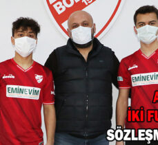 BOLUSPOR ALT YAPIDAN         İKİ FUTBOLCUYLA  SÖZLEŞME İMZALADI