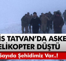 Bitlis’te askeri helikopter düştü