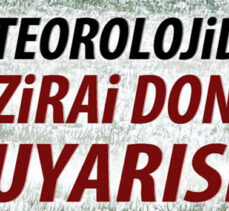 Meteorolojiden zirai don uyarısı