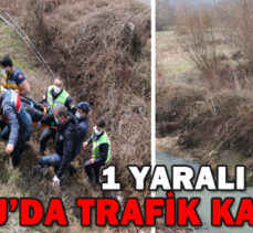 BOLU’DA TRAFİK KAZASI: 1 YARALI