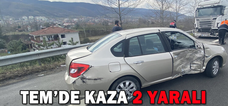 TEM’DE KAZA: 2 YARALI