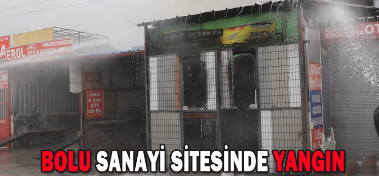 BOLU SANAYİ SİTESİNDE YANGIN