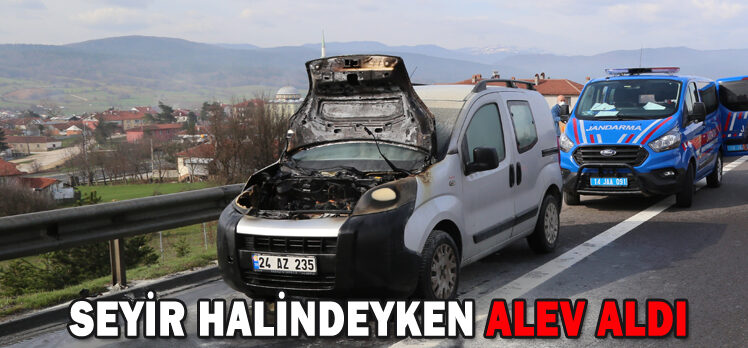 SEYİR HALİNDEYKEN ALEV ALDI