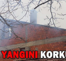 ÇATI YANGINI KORKUTTU