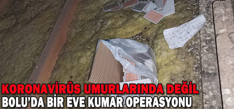 BOLU’DA  KUMAR OPERASYONU