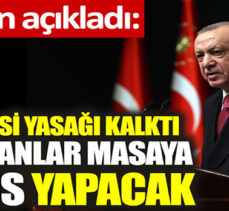 Cumhurbaşkanı Erdoğan normalleşme kararlarını açıkladı