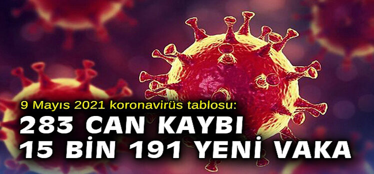 9 Mayıs Türkiye’de koronavirüs tablosu