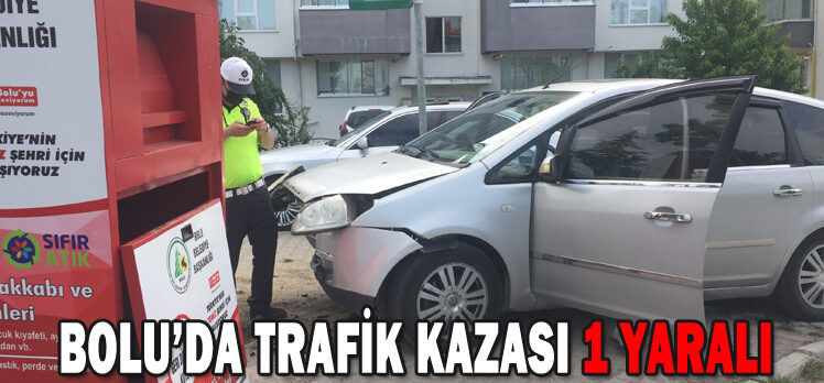 BOLU’DA TRAFİK KAZASI: 1 YARALI