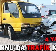 MUDURNU’DA TRAFİK KAZASI: 4 YARALI