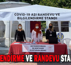 AŞI BİLGİLENDİRME VE RANDEVU STANDI AÇILDI