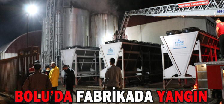 BOLU’DA FABRİKADA YANGIN