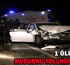 MUDURNU YOLUNDA FECİ KAZA: 1 ÖLÜ,1 YARALI