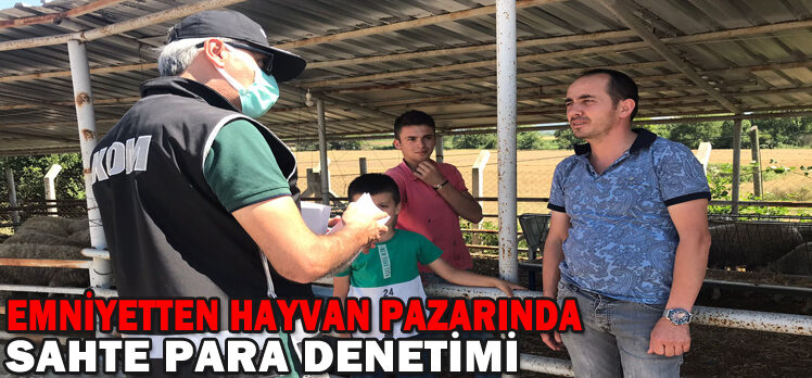 Emniyetten  hayvan pazarında sahte para denetimi