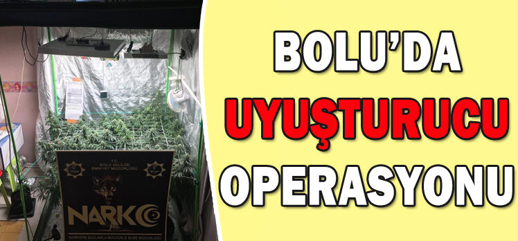 BOLU’DA UYUŞTURUCU OPERASYONU