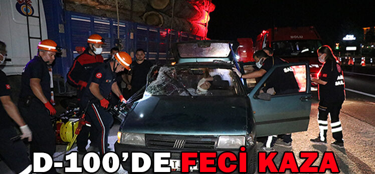 D-100’DE FECİ KAZA