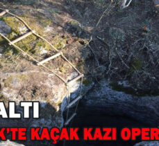 GÖYNÜK’TE KAÇAK KAZI OPERASYONU: 8 GÖZALTI