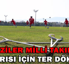 GAZİLER MİLLİ TAKIMIN  BAŞARISI İÇİN TER DÖKÜYOR