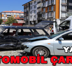 BOLU’DA İKİ OTOMOBİL ÇARPIŞTI: 2 YARALI