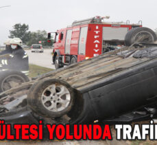 TIP FAKÜLTESİ YOLUNDA TRAFİK KAZASI