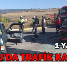 BOLU’DA TRAFİK KAZASI: 1 YARALI