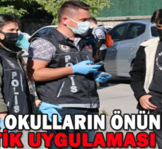 Bolu’da okulların önünde narkotik uygulaması yapıldı