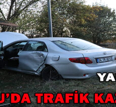 BOLU’DA TRAFİK KAZASI: 2 YARALI