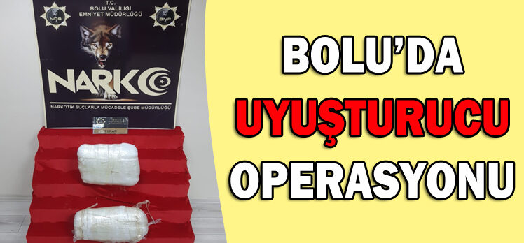 BOLU’DA UYUŞTURUCU OPERASYONU