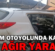 TEM OTOYOLUNDA KAZA: 2 AĞIR YARALI