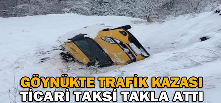 TİCARİ TAKSİ TAKLA ATTI