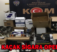 BOLU’DA KAÇAK SİGARA OPERASYONU